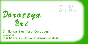 dorottya uri business card